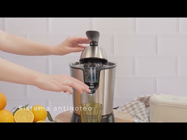 MyWave MWEXP-600 Exprimidor Nido Profesional con Palanca 600W Acero Inoxidable video