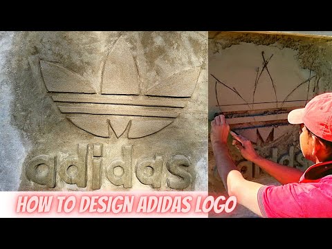 wall plaster design adidas logo