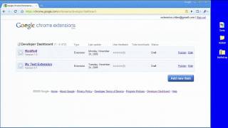 Google Chrome Extensions: Publishing