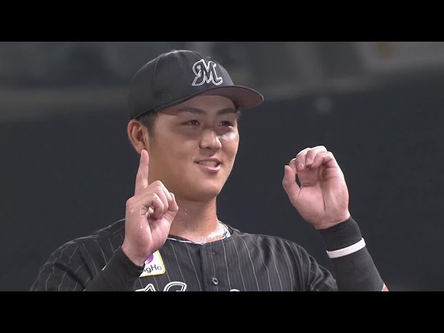 マリーンズ・山口航輝選手ヒーローインタビュー 9月7日 埼玉西武ライオンズ 対 千葉ロッテマリーンズ