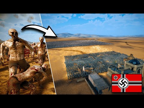 CAN 5,000 GERMAN SOLDIERS DEFEND THE FORT vs 100,000 ZOMBIES? - Ultimate Epic Battle Simulator 2 ⚔️