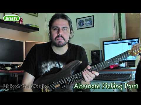 How  to play Fast Part1 (Alternate Picking) | Lick of the Week  86