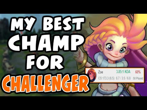 This is why ZOE is my best winrate champ in CHALLENGER | Challenger Zoe | 10.10 - League of Legends