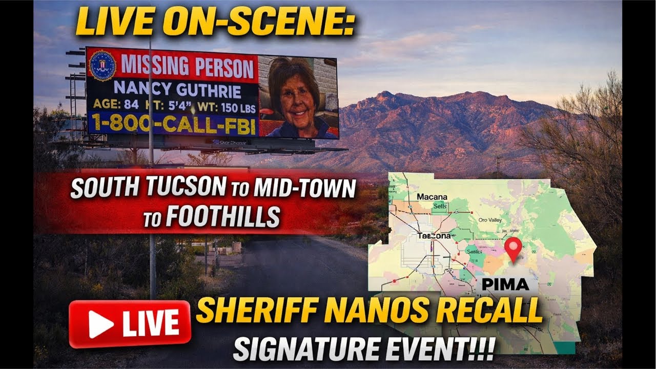 LIVE On-Scene: South Tucson to Mid-Town to Foothills | Sheriff Nanos Recall Signature Event!!!