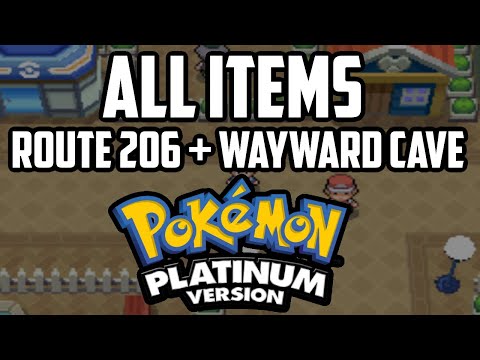EVERY Item in Route 206 & Wayward Cave - Pokémon Platinum