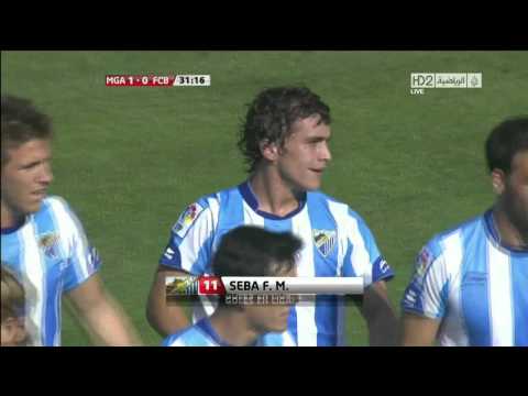 Gol de Seba Fernández (Málaga-Barça)