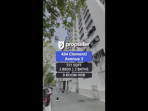 434 Clementi Avenue 3, 434 Clementi Avenue 3, 2 Bedrooms, 721 sqft, HDB Flat For Sale, by KOH YONG JIAN, 500137191 - PropertyGuru.com.sg