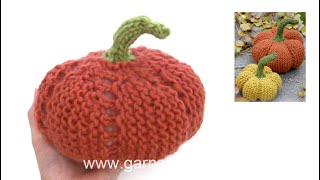 How to knit the pumpkin in DROPS Extra 0-1170