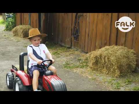 Трактор с педалями с прицепом FALK Valtra S4 Bordo