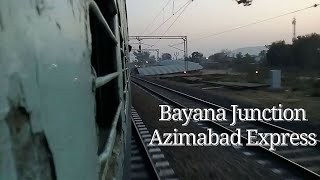 preview picture of video 'Entering Bayana junction : AZIMABAD Express'