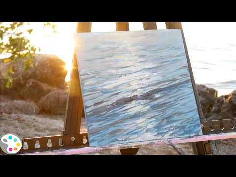 How to Paint Water | Ocean Painting with Acrylics for Beginners