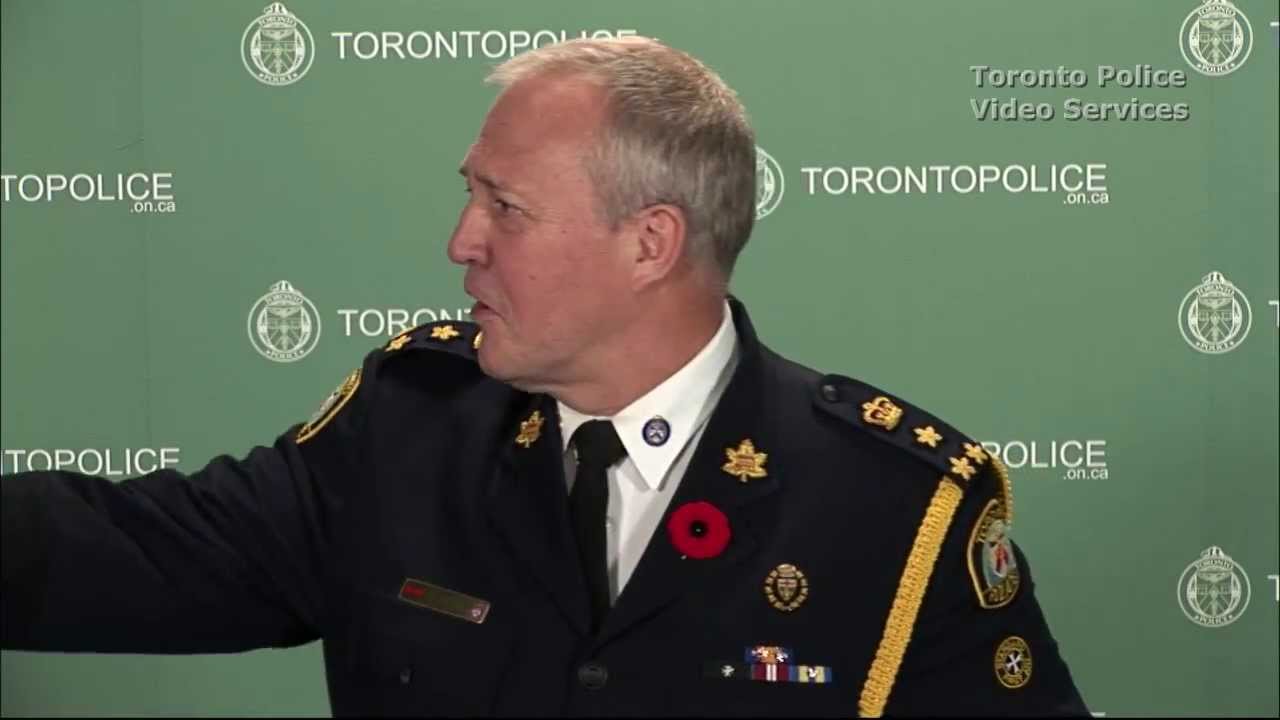 @TorontoPolice Chief Blair News Conference 2013-10-31 re: Project Brazen 2