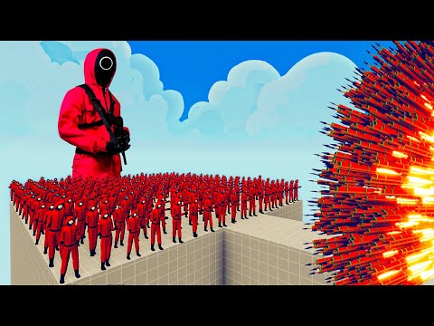 100x SQUID GAME + 1x GIANT vs 1x EVERY GOD   Totally Accurate Battle Simulator TABS