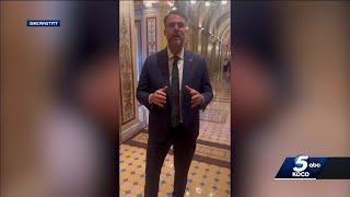 Oklahoma Gov. Kevin Stitt attends swearing in for President Trump