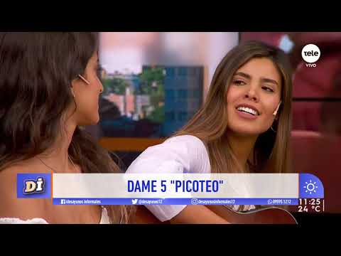 "Picoteo" acústico por Agus Morales y Vale Olguin de Dame 5