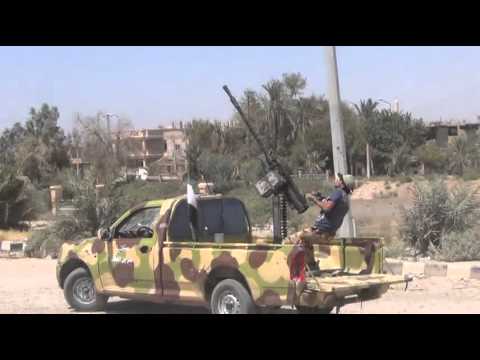 التصدي للطيران الحربي التابع لقوات النظام في مدينة دير الزور من قبل كتيبة عمر بن الخطاب