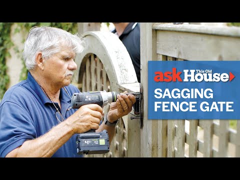How to Align a Sagging Wood Fence Gate