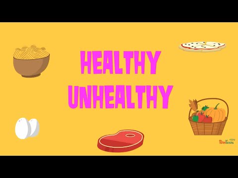 Choose The Healthy & Unhealthy Foods - Quiz