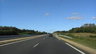 preview picture of video 'Driving Along The D7 Between Lannebert & Danot, Côtes d'Armor, Brittany, France 12th October 2009'