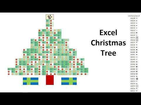 Merry Christmas Tree Fun In Excel RAND Function and Conditional Formatting Excel Magic Trick 1245
