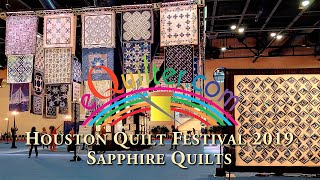 Luana Rubin presents the Sapphire Celebration at the 2019 Houston Quilt Festival.