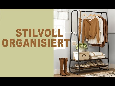 Stilvoll organisiert:  Entdecken Sie unseren robusten VASAGLE Kleiderständer! kaufen TatkraftShop.eu