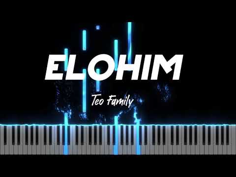 Elohim - Teo Family - Instrumental Pian - Negativ Pian - Tutorial
