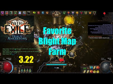 [Path of Exile 3.22] My Favorite Maps to Farm Blighted Maps in Ancestor League - 1171