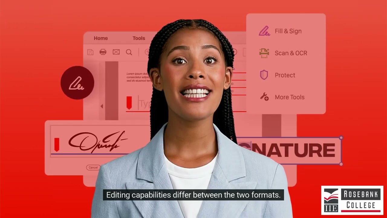Explain the Difference Between a PDF and JPEG (LU2/LO12)