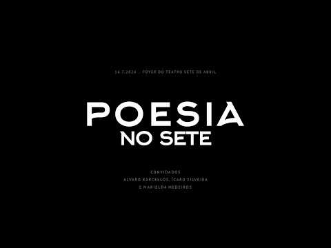 POESIA NO SETE - PRIMEIRA EDIÇÃO 2026