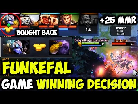 Funkefal Tinker With Game Winning Decision - Bought Back And Buy Dust = +25