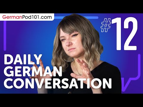 learn about verb conjugation in a formal conversation in German Daily German Conversations 01