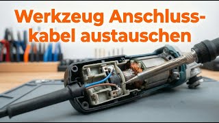 Werkzeug Kabelbruch reparieren 🔧 | Elektroleitung retten statt wegwerfen! ⚡ Fix it yourself! 💪