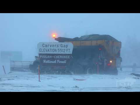 12-01-2020 Carvers Gap, NC - Insane Winter Storm w/ Whiteout Conditions