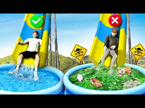 DON'T CHOOSE The WRONG WATERSLIDE in GTA 5 RP..