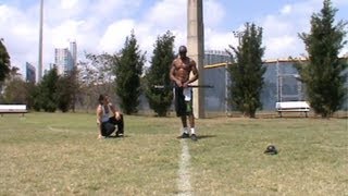 Dre Baldwin: BodyBar Jump Squats | Basketball Offseason Vertical Jump Workouts