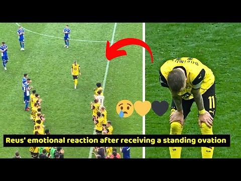 Marco Reus' emotional reaction after getting a standing ovation in Dortmund Vs Darmstadt 4-0
