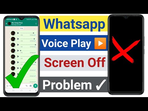 WhatsApp audio play screen off problem solution 100% | whatsapp sensor problem