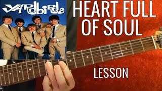 Heart Full of Soul by THE YARDBIRDS - Guitar Lesson - EASY!