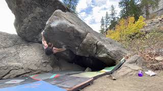 Photo of problem God is in the Details in Leavenworth boulder Area
