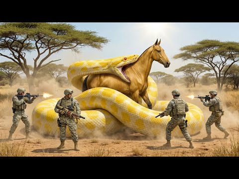 Animal Rescue Compilation | Brave Soldiers Rescue Horse from Giant Python