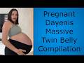 Pregnant Dayenis Massive Twin Belly Compilation TikTok
