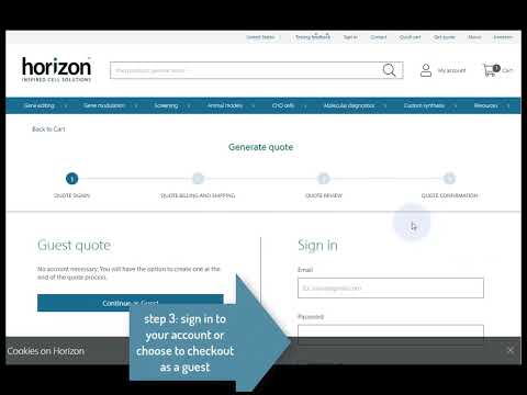How to request a quote from Horizon