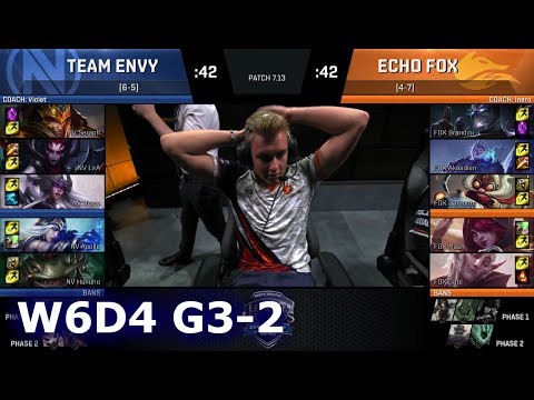 Echo Fox vs Team EnVyUs | Game 2 S7 NA LCS Summer 2017 Week 6 Day 3 | FOX vs NV G2 W6D3
