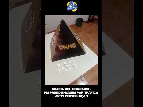 ABADIA DOS DOURADOS – PM PRENDE HOMEM POR TRÁFICO APÓS PERSEGUIÇÃO