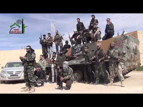 اغتنام كتيبة الفتح التابعة لكتائب الصحابة عربة بي أم بي بعد اشتباكات عنيفة مع قوات النظام في مدينة داريا في ريف دمشق