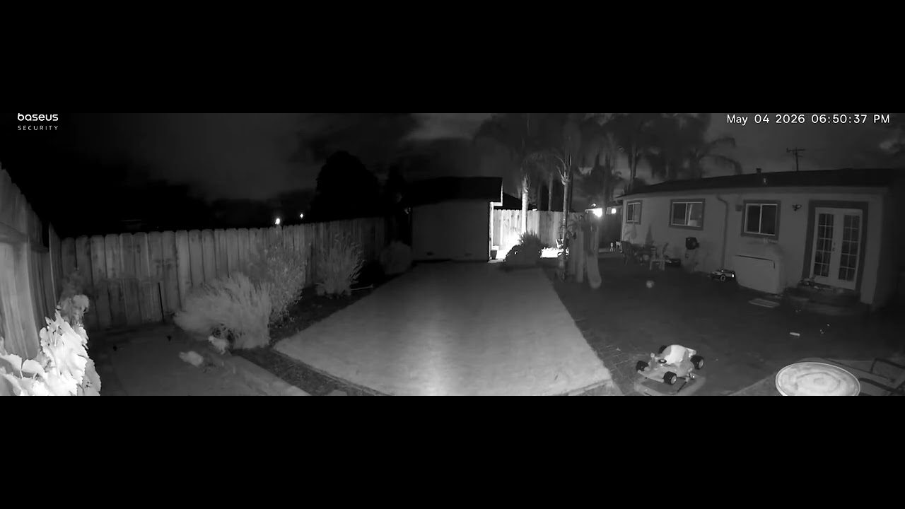 Baseus Security X1 Pro - Night time - YouTube