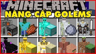 Minecraft : CÁCH NÂNG CẤP GOLEM SẮT THÀNH GOLEM KIM CƯƠNG TRONG MCPE | MK Gaming