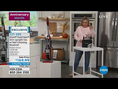 Shark DuoClean Slim Vacuum w/SelfCleaning Brushroll and ...