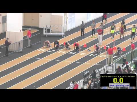 2016 Vandy HS Invite - Boys 60m Hurdles Unseeded Heat 2